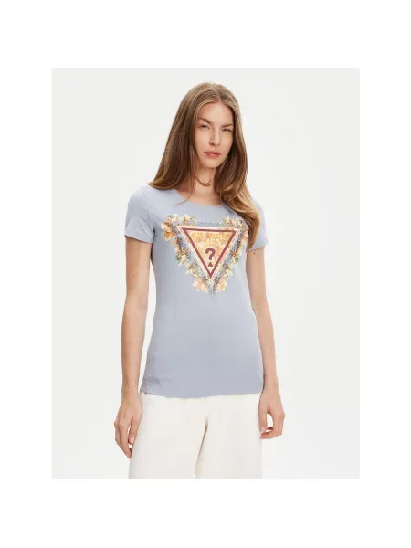 Guess T-Shirt Regular Fit μπλε