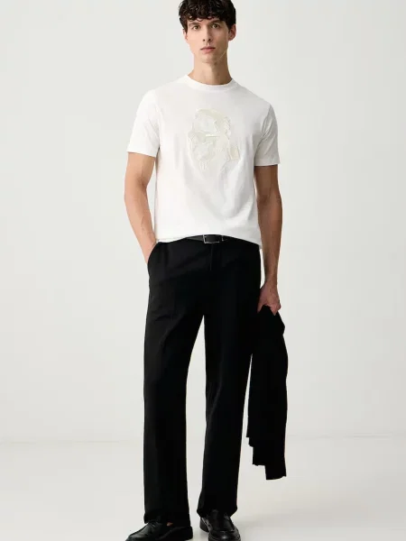 Karl Lagerfeld tricou pentru bărbați din alb