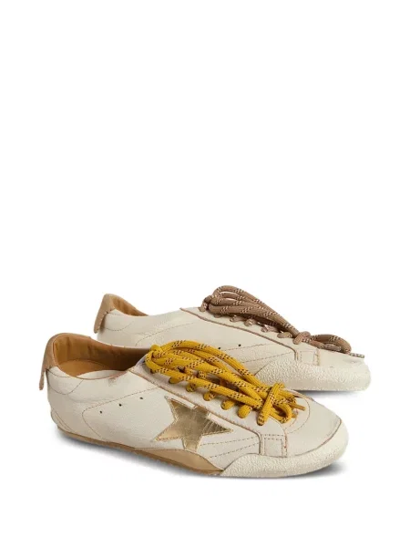 Sneakerși Golden Goose din piele de căprioară auriu