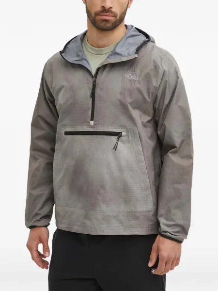 Geacă The North Face cu glugă gri