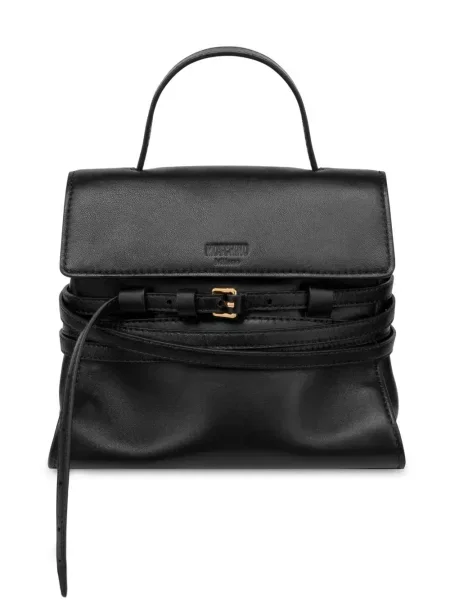 Geanta de piele Moschino din piele negru
