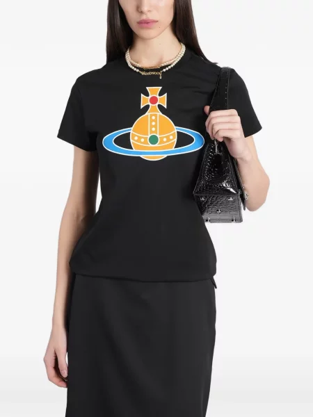 Tricou Vivienne Westwood cu imagine negru