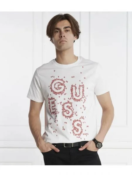 GUESS Tricou alb