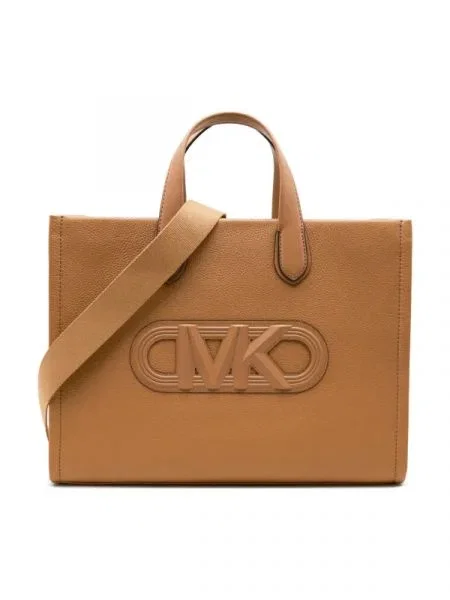 Michael Kors De piele geantă shopper Gigi maro