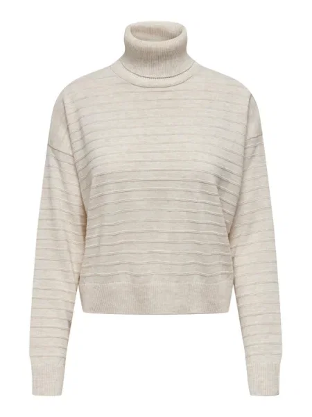 ONLY Bluză cu gât bej