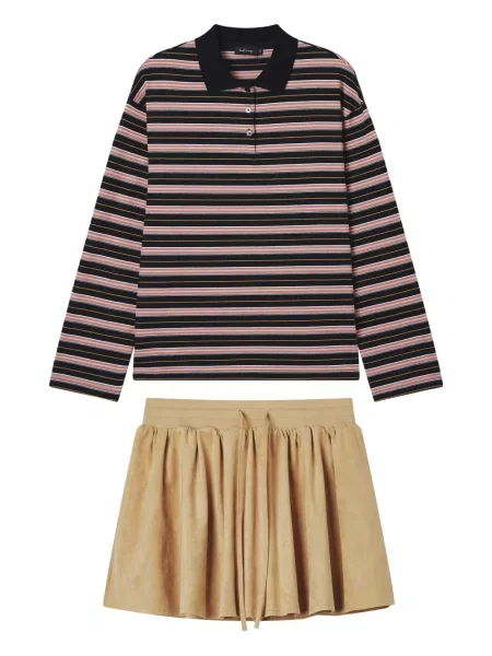 Mała mały spódnica mini Tout A Coup w paski