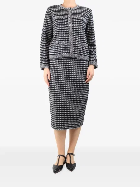 Fustă Tory Burch tricotate negru