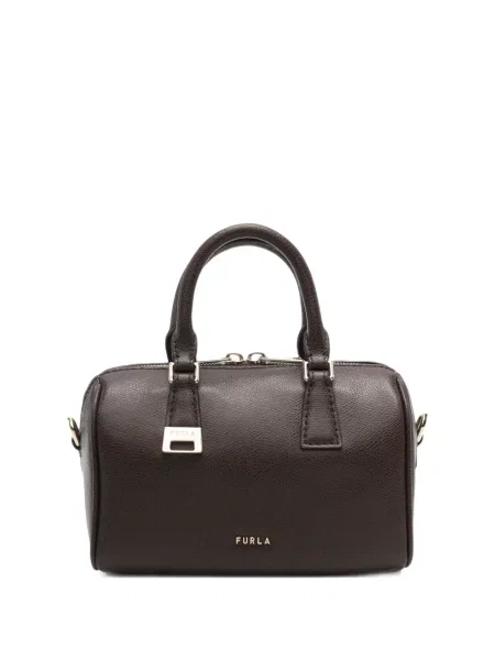 Кожена шопинг чанта Furla кафяво
