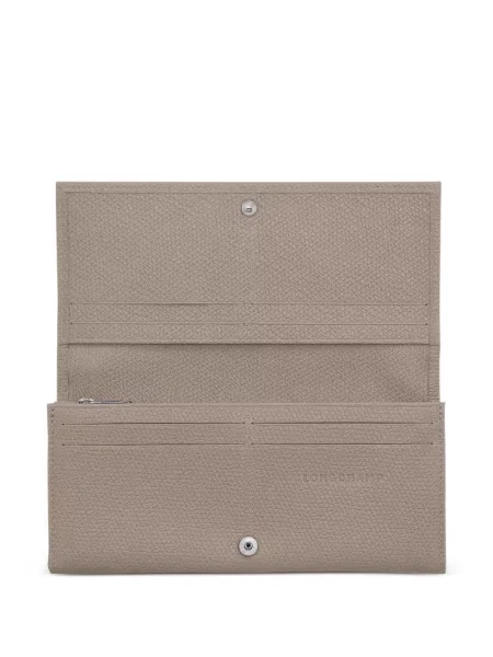 Portofel Longchamp din piele gri