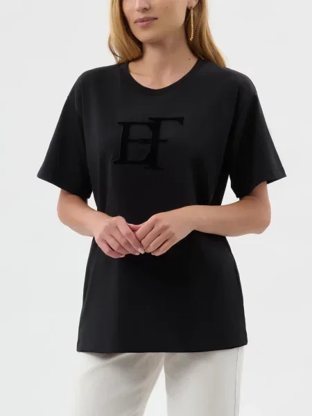 Футболка Elisabetta Franchi чорна