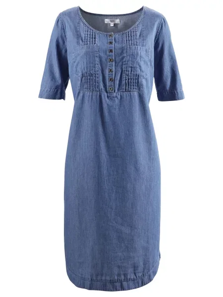 Bonprix Rochie denim albastru
