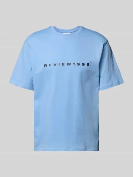 T-shirt z nadrukiem z logo Review