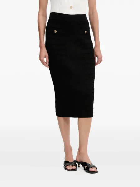 Dzianinowa spódnica dzianinowa Guess czarna