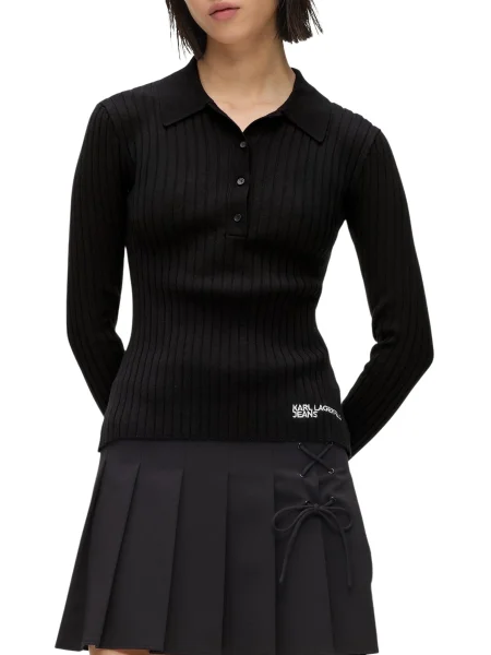 Риза Karl Lagerfeld Jeans черно