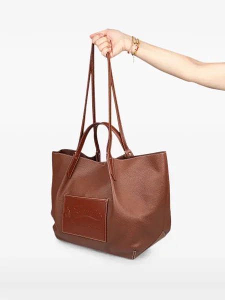 Geantă shopper Lanvin maro