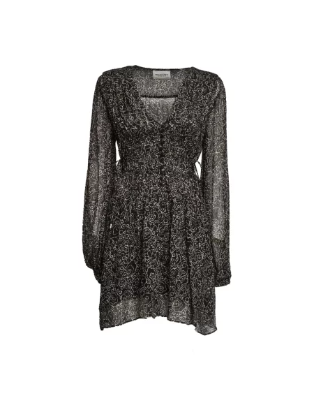 Sukienka Isabel Marant z nadrukiem czarna