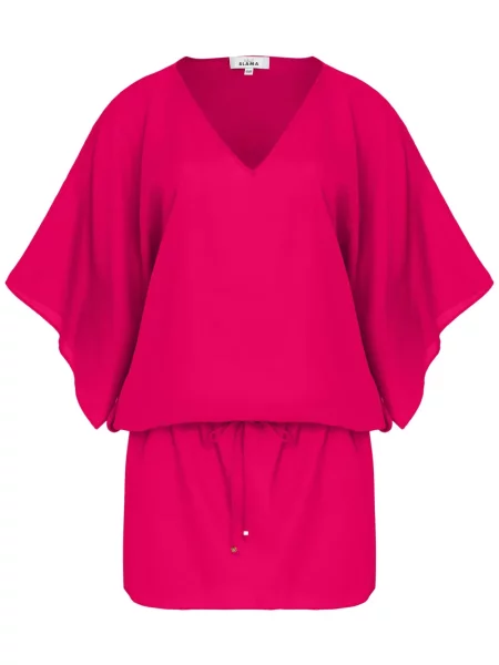 Rochie mini Amir Slama cu decolteu în V de costum roz