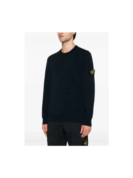 Sweter Stone Island z kamieniami niebieski