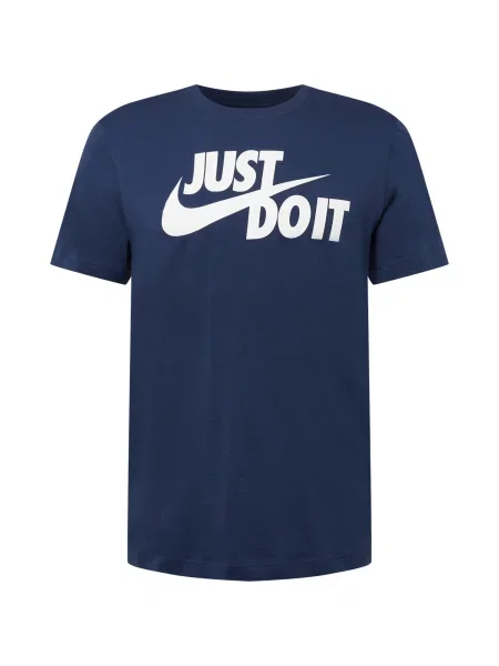 Nike Sportswear Tricou Swoosh bleumarin alb