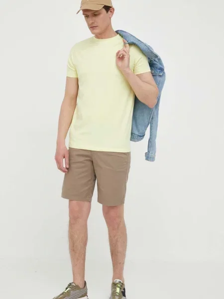 Къс панталон United Colors of Benetton мъжки кафяво бежово