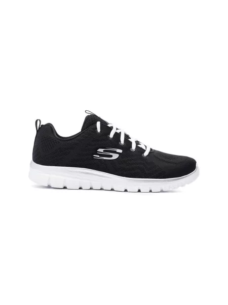 SKECHERS Niske tenisice Graceful Get Connected / bijela crna