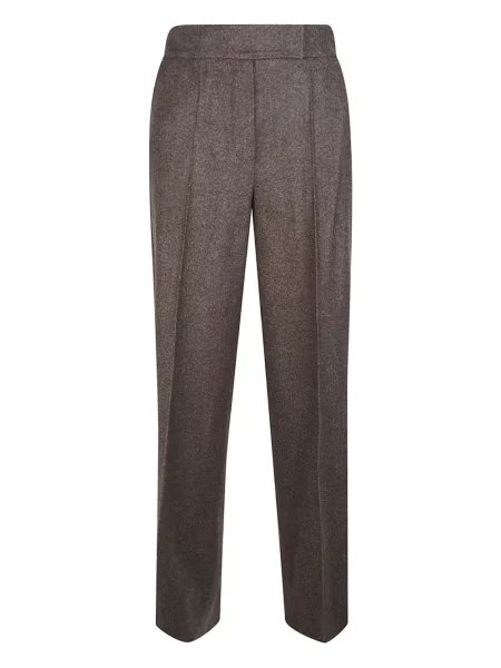 Pantaloni Max Mara de lână maro