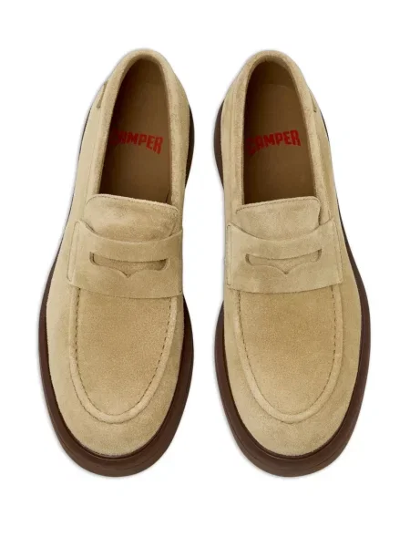 Pantofi loafer Camper din piele de căprioară