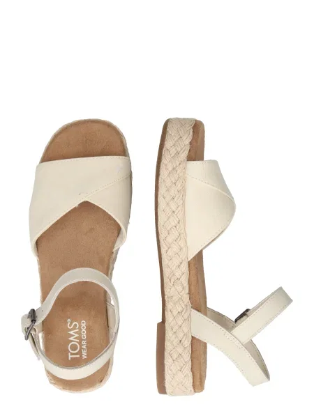 TOMS Sandale lână alb