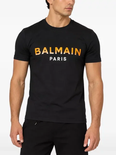 Tricou Balmain cu imagine negru
