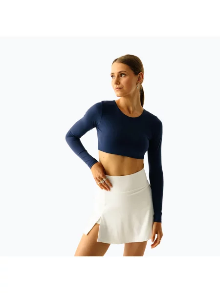 Top de yoga pentru femei JoyInMe Core Crop Top dark navy marină