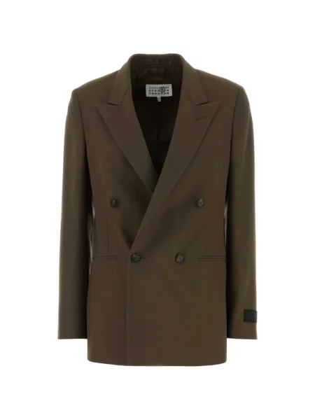 Sacou Mm6 Maison Margiela cu două rânduri de nasturi maro