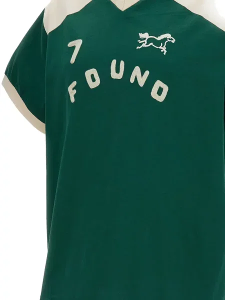 Tricou polo Found cu autograf verde