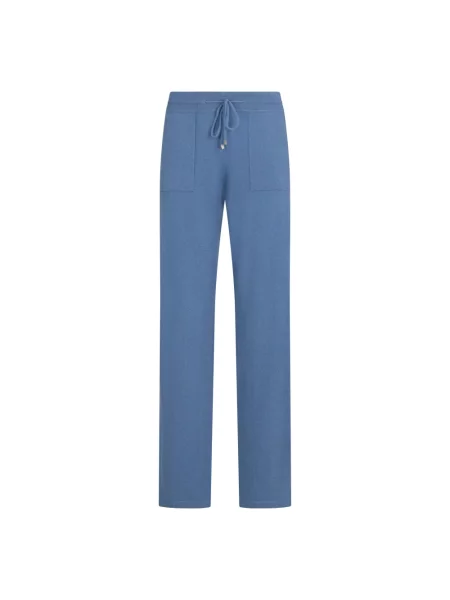 Spodnie Malo z kaszmiru niebieskie