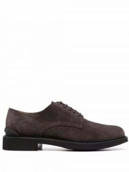 Pantofi derby Tod's cu șireturi din dantelă maro