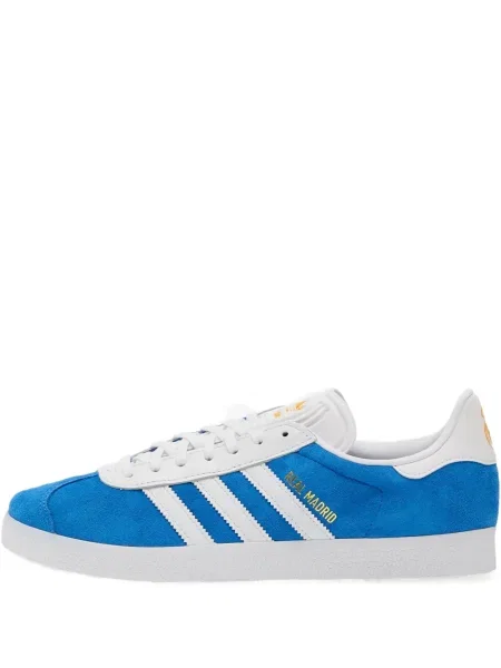 Sneakerși Adidas Gazelle din piele de căprioară cu dungi cu imagine albastru