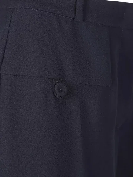 Pantaloni Vivetta din crep albastru
