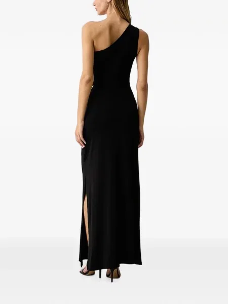 Rochie maxi Guess cu un umăr gol negru