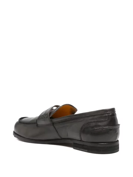 Pantofi loafer Fratelli Rennella din piele gri