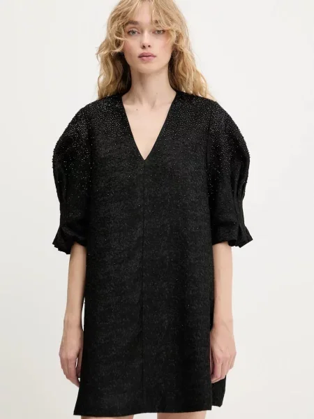 Stine Goya rochie mini oversize negru