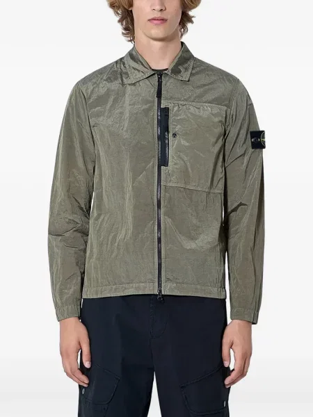 Geacă Stone Island cu strasuri verde