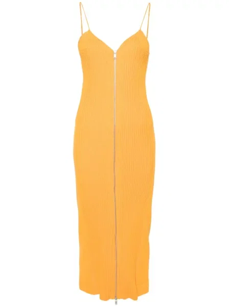Rochie Jil Sander tricotate de costum portocaliu