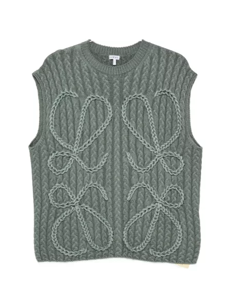 Pulover Loewe tricotate verde
