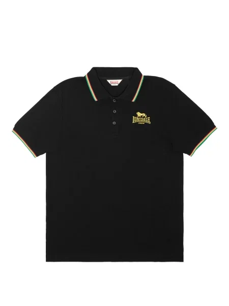 LONSDALE Tricou Sounds Four' negru