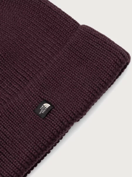 The North Face czapka beanie MINI LOGO fioletowa