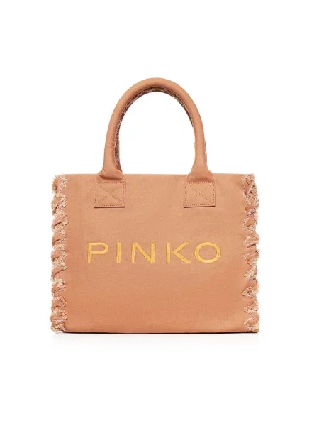 Torba plażowa Pinko brązowa