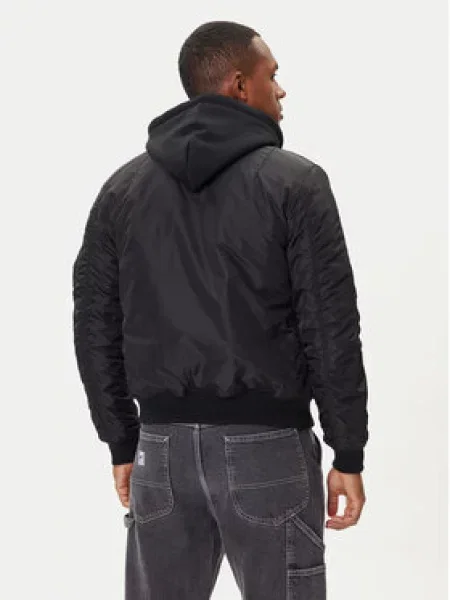 Alpha Industries Bomber jakna TT Hood Two Tone črna