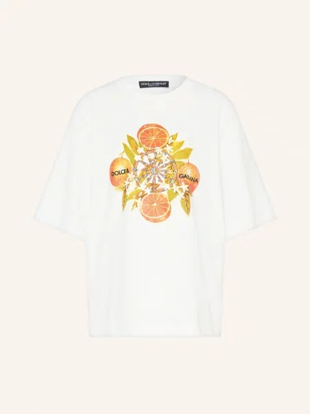 Dolce & Gabbana Koszulka Oversize weiss biała