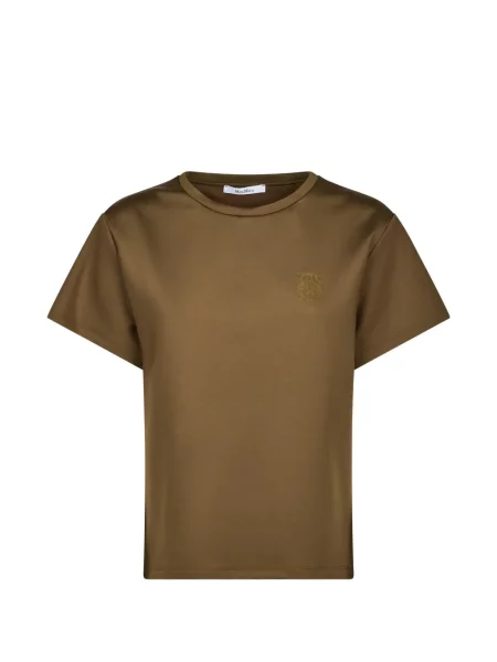 Tricou Max Mara cu broderie maro