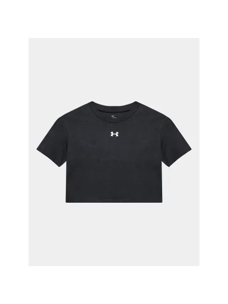 Under Armour Футболка Ua Crop Sportstyle Logo Ss Loose Fit чорний