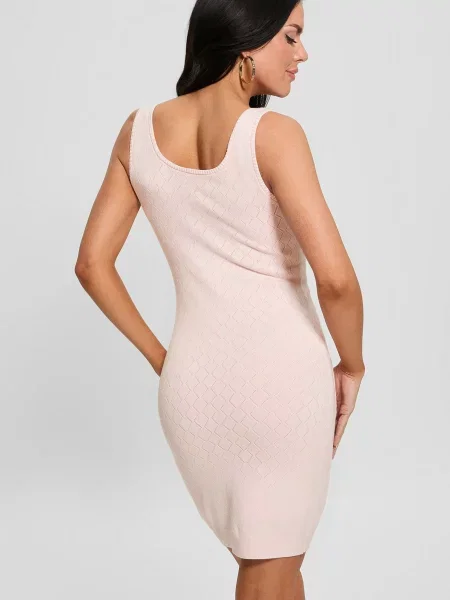 Платье миди Guess розовое
